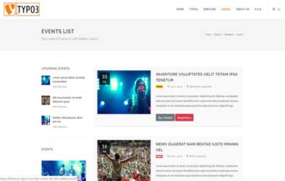 List Left Sidebar