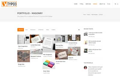 Masonry Right Sidebar